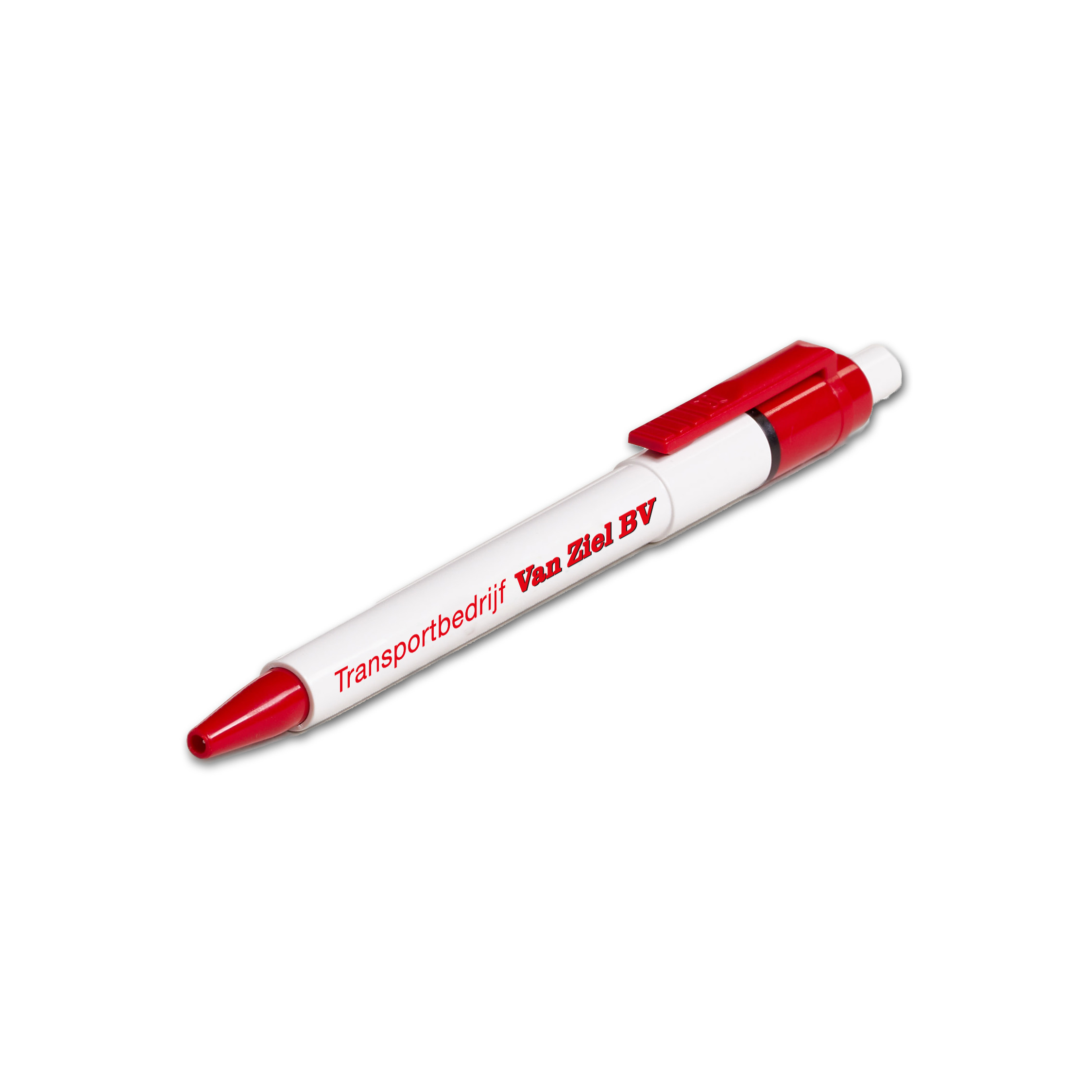 Rode pen met Transportbedrijf Van Ziel BV logo