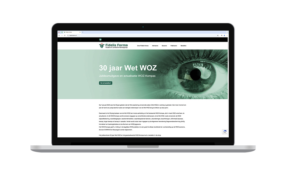 Website voor Fidelis Forma