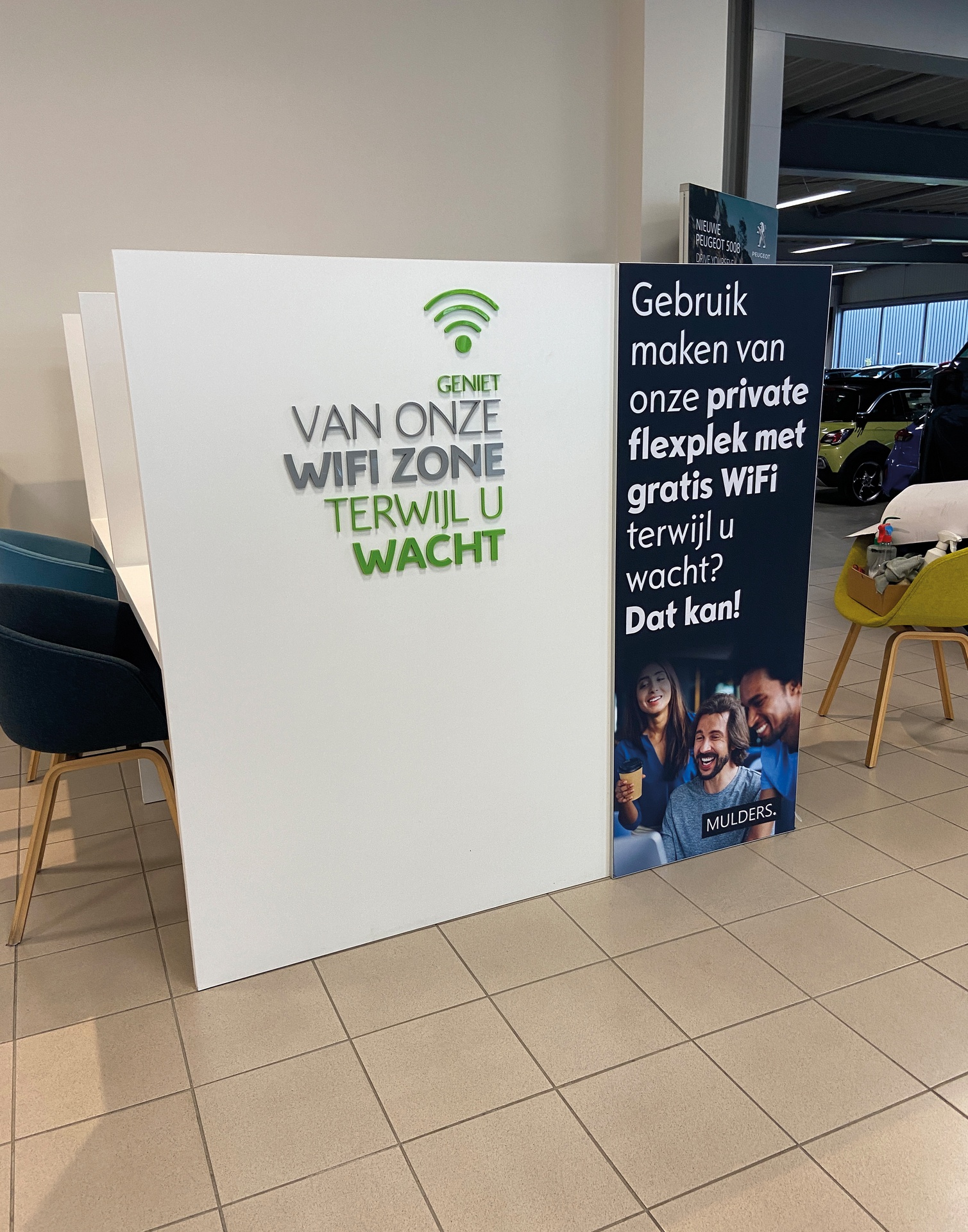 Peesdoek voor Mulders Autogroep Tiel