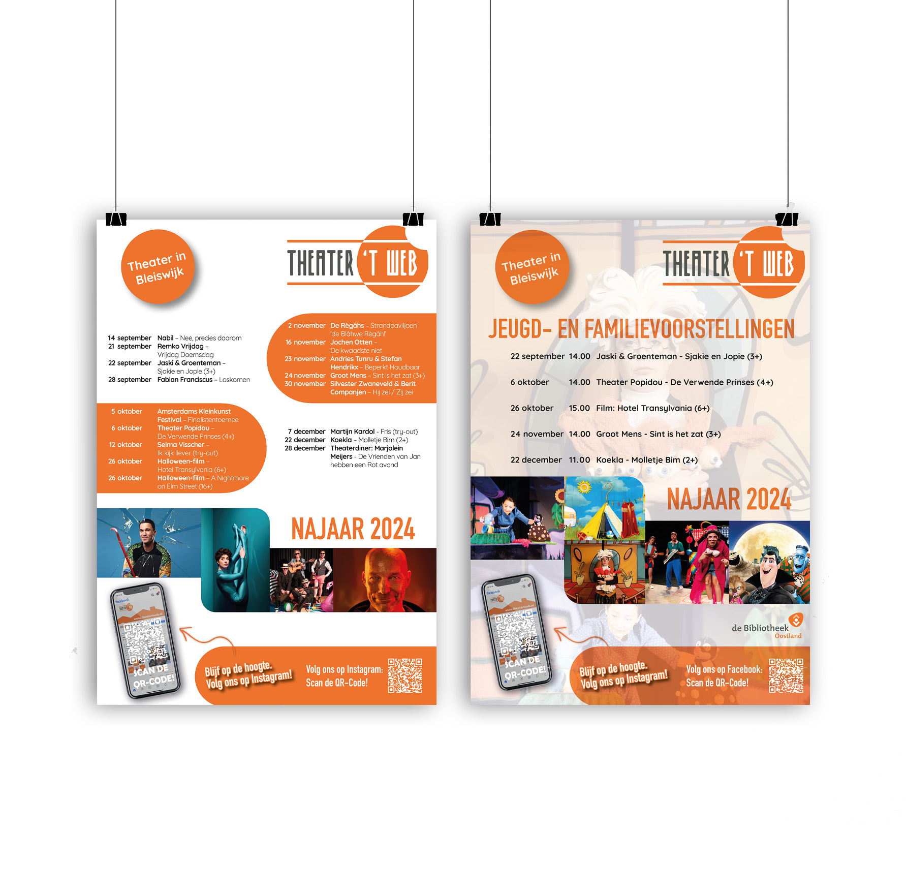 Posters voor Theater 't Web