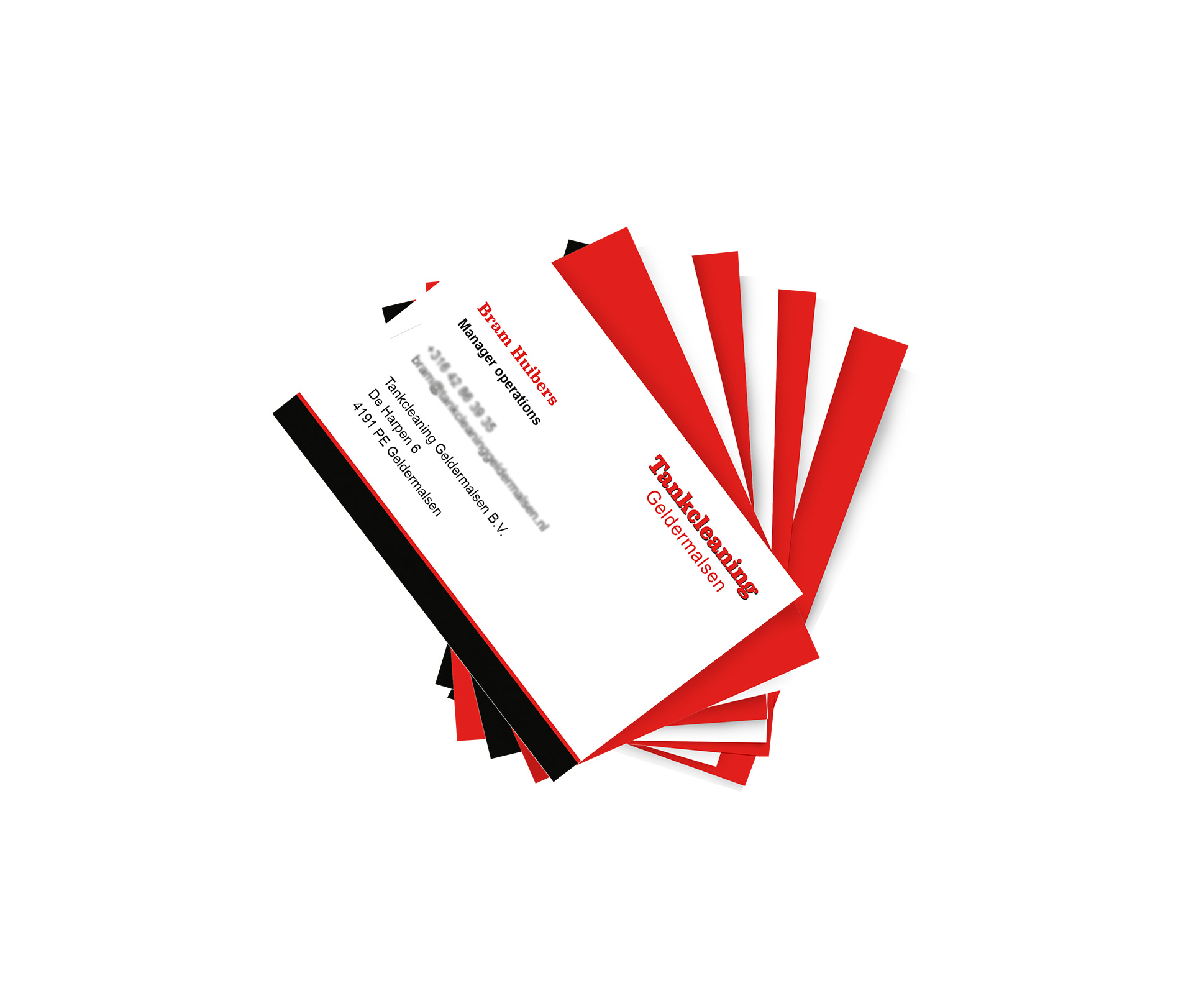 Visitekaartjes voor Tankcleaning Geldermalsen